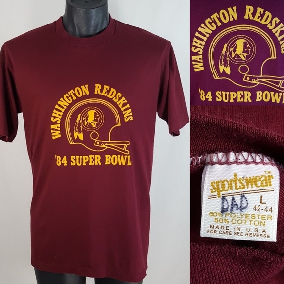 Vtg Washington Redskins T Shirt 1984 Super Bowl